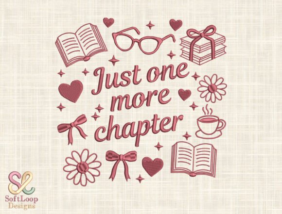 Download Book Lover Embroidery Design - Premium Resources