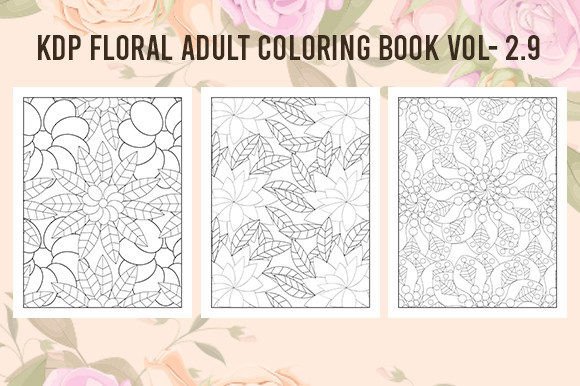 Download Floral Adult Coloring Book for KDP V2.9 - Floral adult coloring book Collection