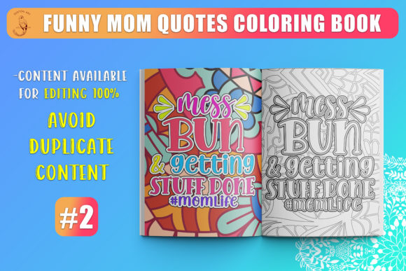 Download Funny Mom Quotes Coloring Book KDP SVG - Funny mom quotes coloring book Collection