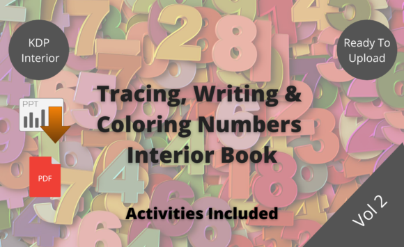 Download KDP Tracing, Writing &amp; Coloring Numbers V.2 - Kdp tracing Collection