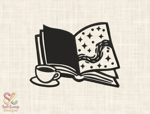 Download Magic Book Embroidery Design - Premium Resources