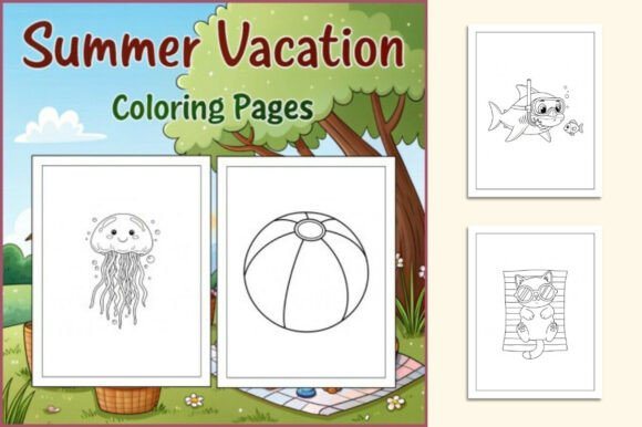 Download Summer Vacation Coloring Adventure - Vacation Collection