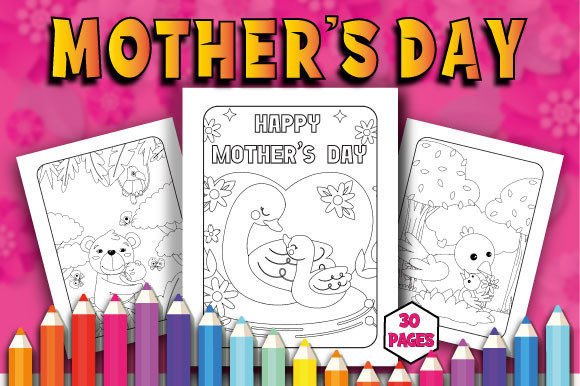 Download Mother's Day Animals Coloring Pages - Premium Resources